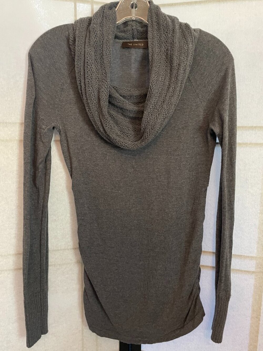 The Limited Grey Cowl Neck Sweater